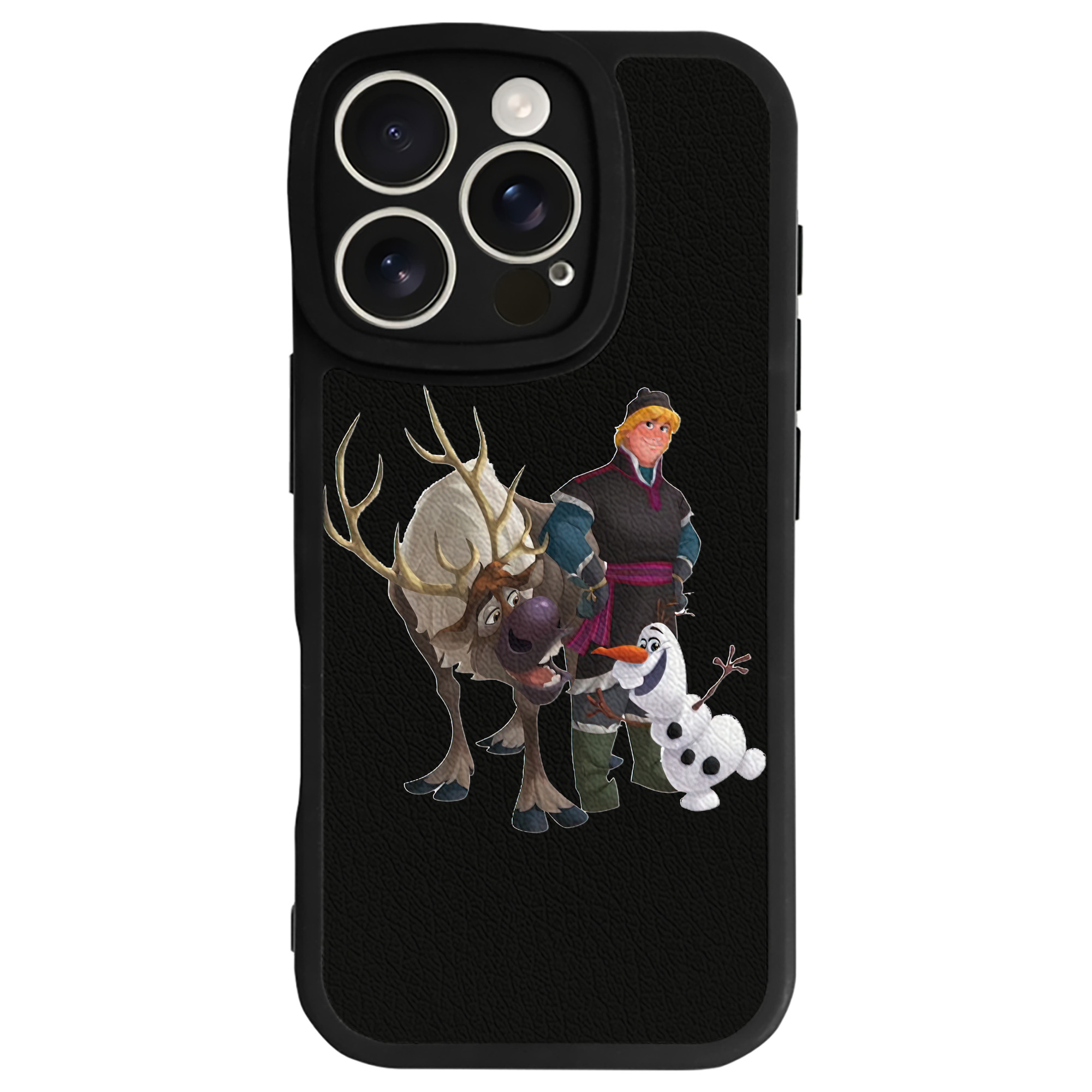 （画像用） アナと雪の女王 アンナ エルサ Frozen Anna Elsa 【iPhone 16シリーズ対応】シリコンスマホケース（レザー調） 材質：シリコン